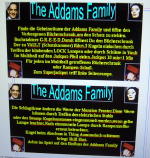 Custom Cards für the Addams Family in English